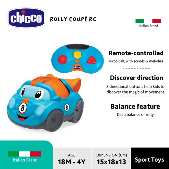 Chicco Toy Rolling Wheels - Rolling RC (18m-4yrs)