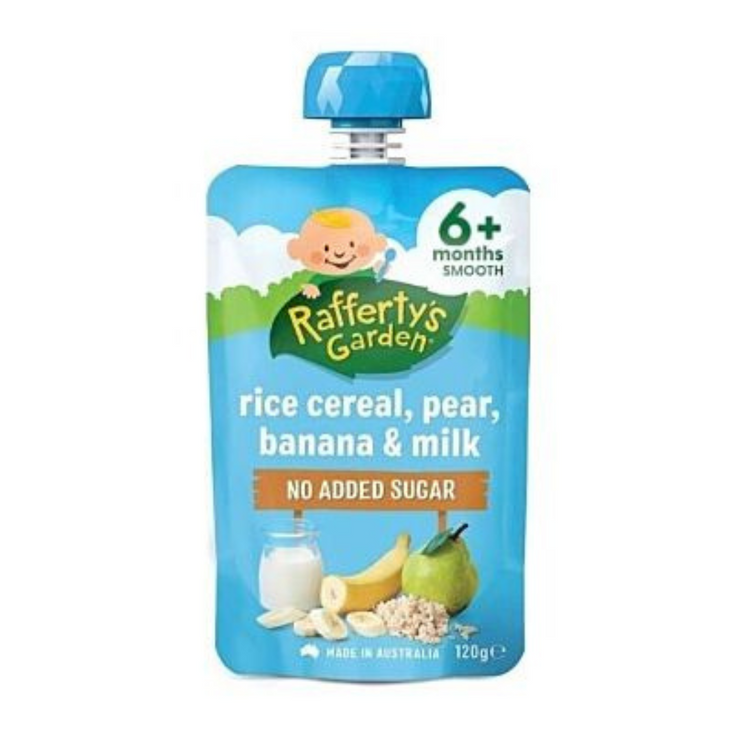 Rafferty's Garden Baby Food Pouches 120g 6m+/8m+ Made In Australia