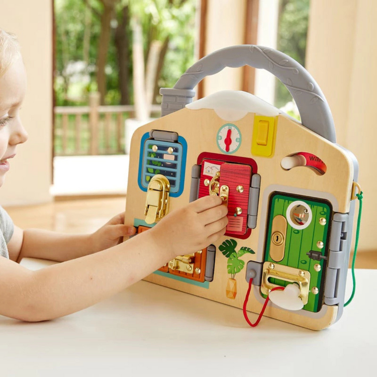 Hape 1111 Lock & Learn Playboard Suitable for Age 3+ Years