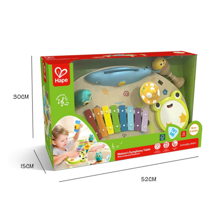 Hape 0523 Nature's Symphony Table Suitable for Age 18M+