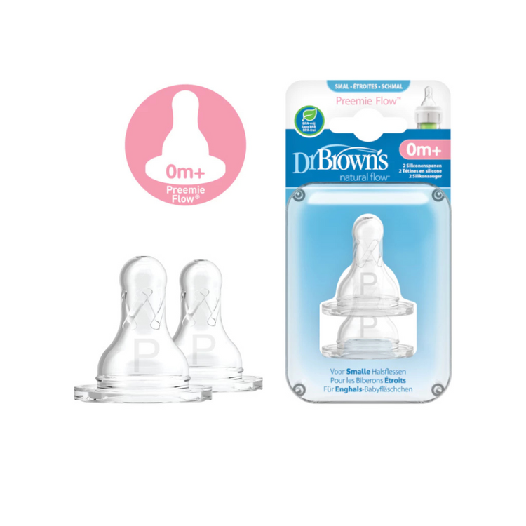 Dr Brown's Options+ Narrow-Neck Silicone Teat (2Pcs)