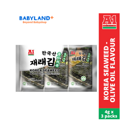 A1 Korea Seaweed - Olive Oil Flavour (4g x 3 packs)