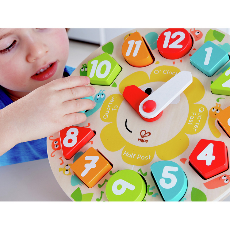 Hape 1622 Chunky Clock Puzzle From 3 Years