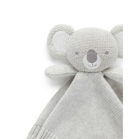 Purebaby Organic Knitted Koala Comforter