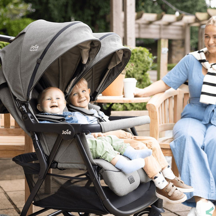 Joie Signature Estrella Double Stroller - Eclipse (Birth to 22 kg) (approx. 4 years) for each individual seat