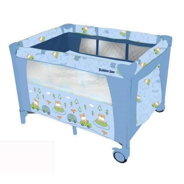 Bumble Bee 2 Levels Bassinet Playpen/Playard/Travel Cot - Bears (Birth to 15kg)