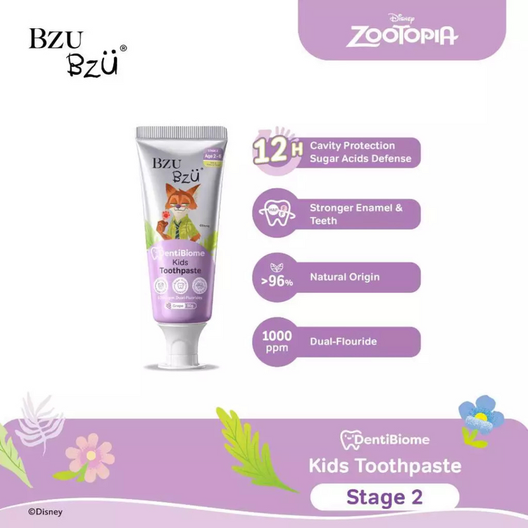 BZU BZU DentiBiome Kids Toothpaste (Grape) (Stage 2) - 50g