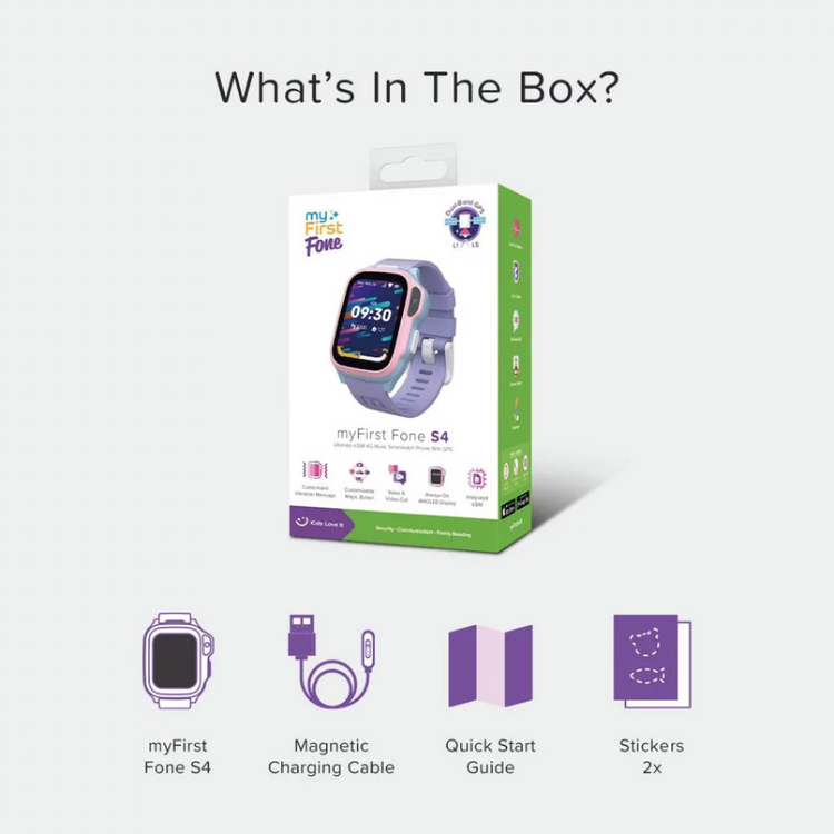 [NEW ARRIVALS] myFirst Fone S4 4G Smart Watch for Kids with magiCode GPS Tracking Voice Video Calls