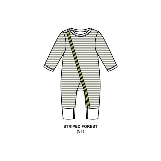 Hamako Tencel Baby Kids Jippa Striped Forest