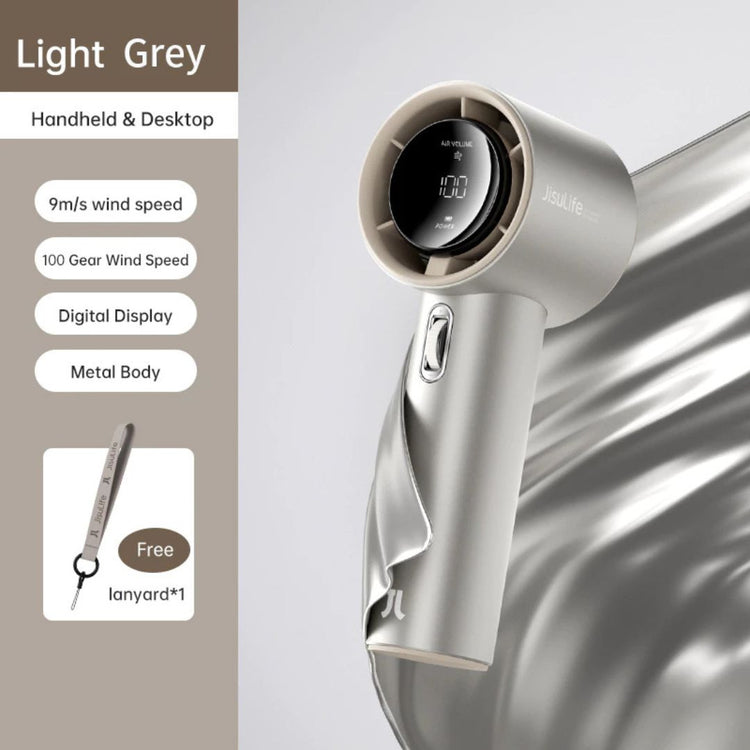 JisuLife Handheld Fan Pro1S (5000mAh) | 100 Speed | Turbo Strong Wind | Fast Charge | Alloy Body | Portable