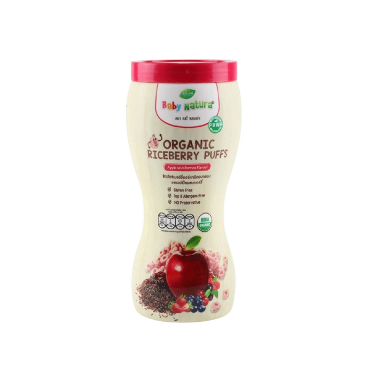 Baby Natura Organic Riceberry Puffs 40g