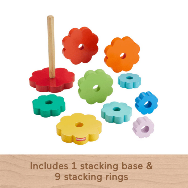 Fisher-Price Wooden Ring Stacker (18m+)