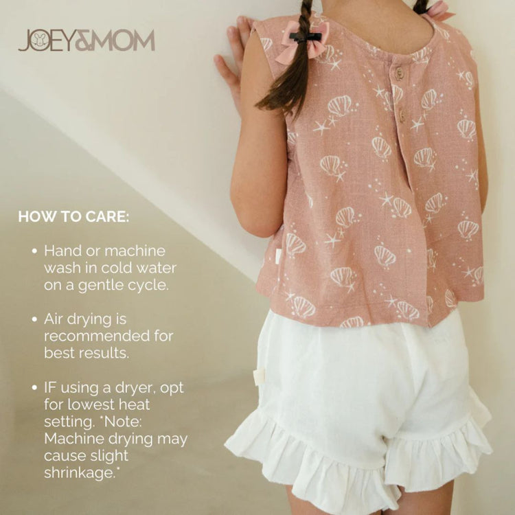 Joey & Mom Coastal Collection Kids Linen Wear for Boys & Girls | Eczema Friendly Fit