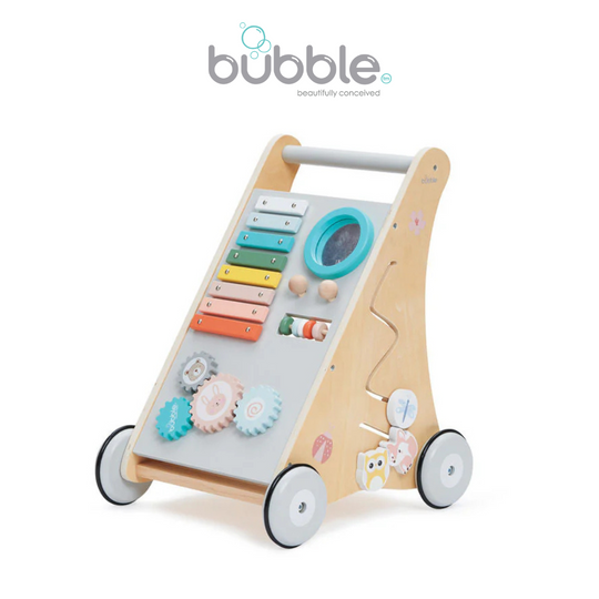 BUBBLE Wooden Activity Play Walker (18m+)