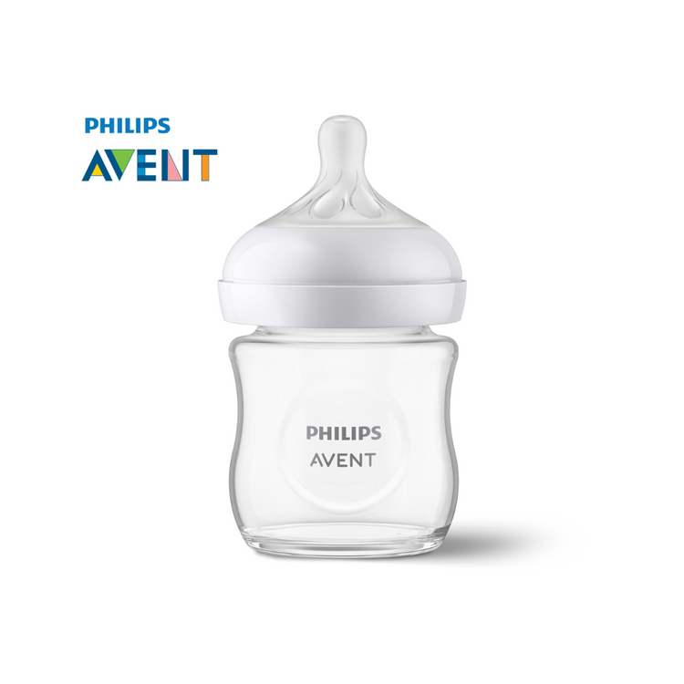 Philips Avent Natural Response Glass Baby Bottle 0m+ 120ml