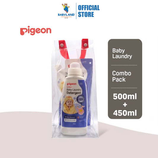 Pigeon Baby Laundry Detergent 500ml Bottle & 450ml Refill