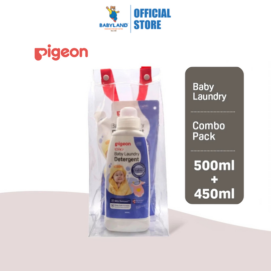Pigeon Baby Laundry Detergent 500ml Bottle & 450ml Refill