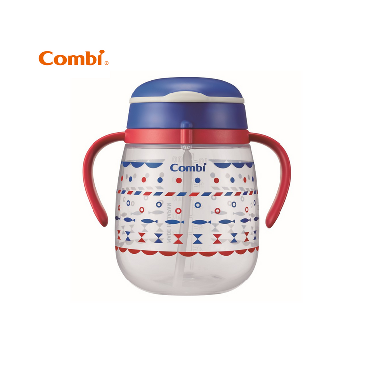 Combi Baby Lakumug Straw Cup 340ml - Blue (6m+)