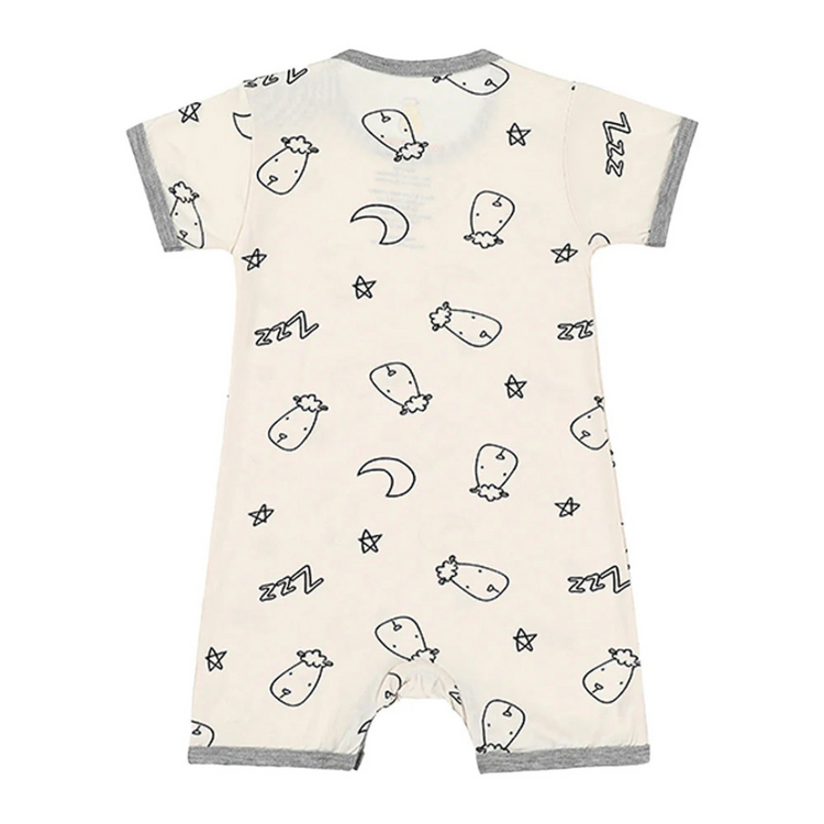 Baa Baa Sheepz Romper Short Sleeve Sweet Dreams Baa Baa Yellow