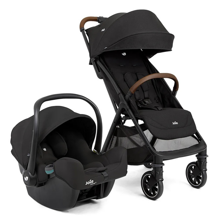 Joie Pact Pro Travel System (Birth to 22kg) | Pact Pro Stroller with i-Snug 2 Infant Carrier Car Seat