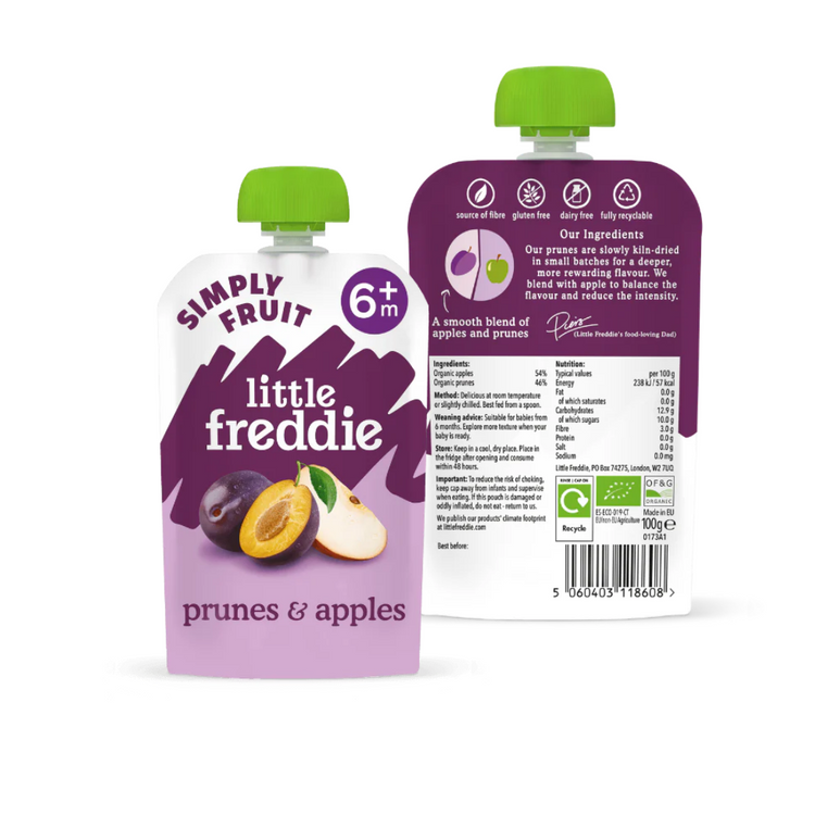 Little Freddie Organic Fruits Pouches (6m+) (90g-100g) - Puree