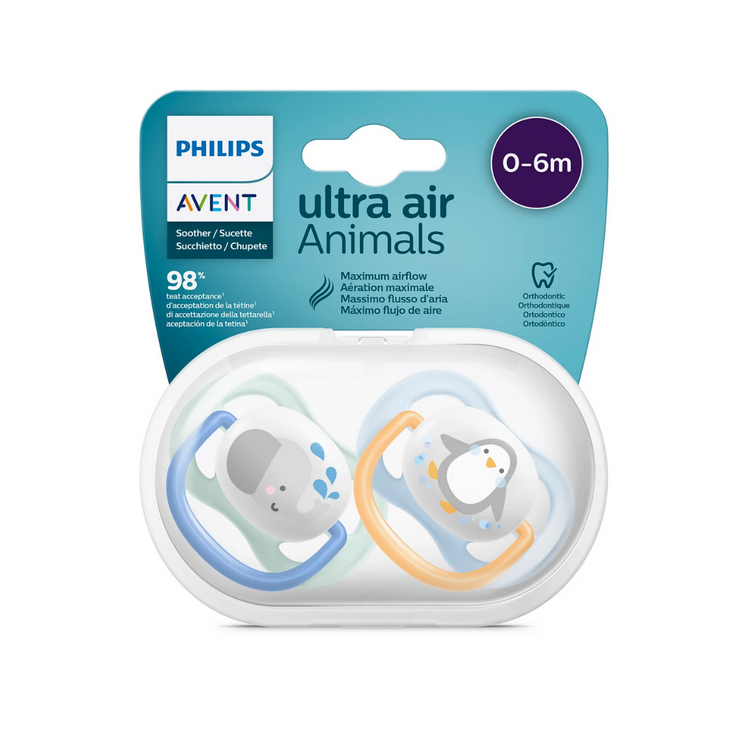 Philips Avent Ultra Air Soother Twin Pack (0-6m) (6-18m)