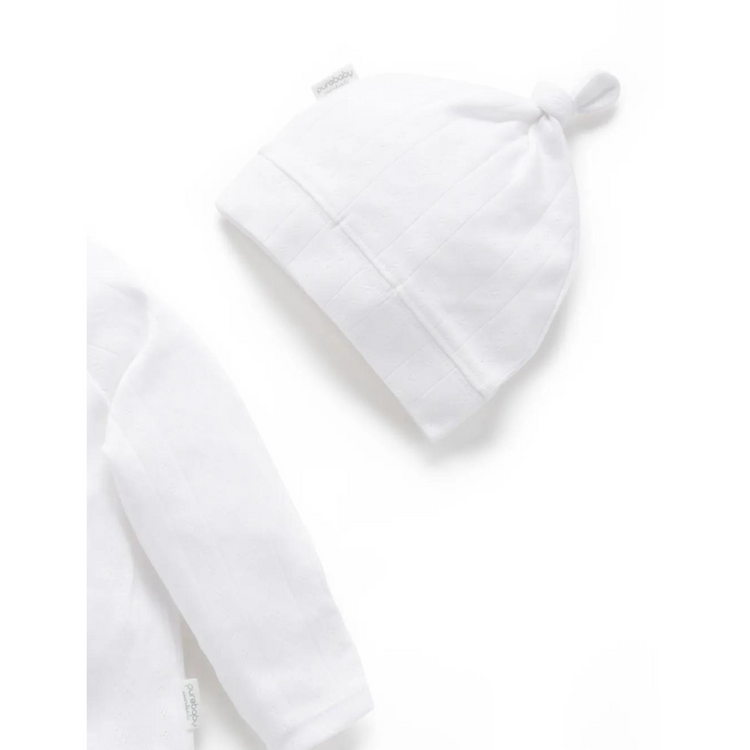 Purebaby Organic Baby Everyday Pointelle Pack - White