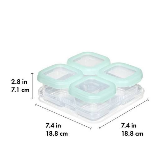 OXO Tot Baby Blocks Freezer Storage Containers 180ml - Opal