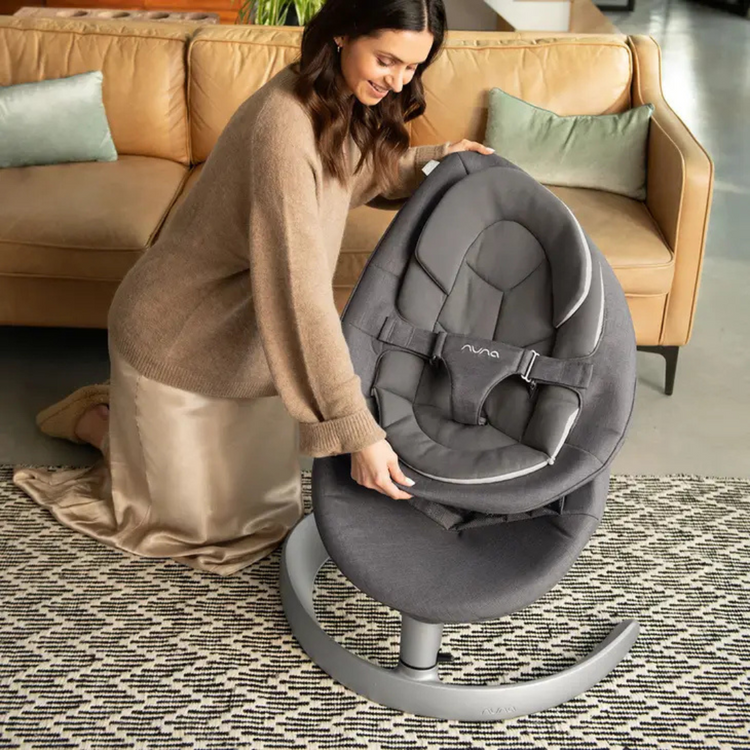 Nuna LEAF™ Grow Baby Seat & Rocker with Toy Bar - Biscotti New 2024