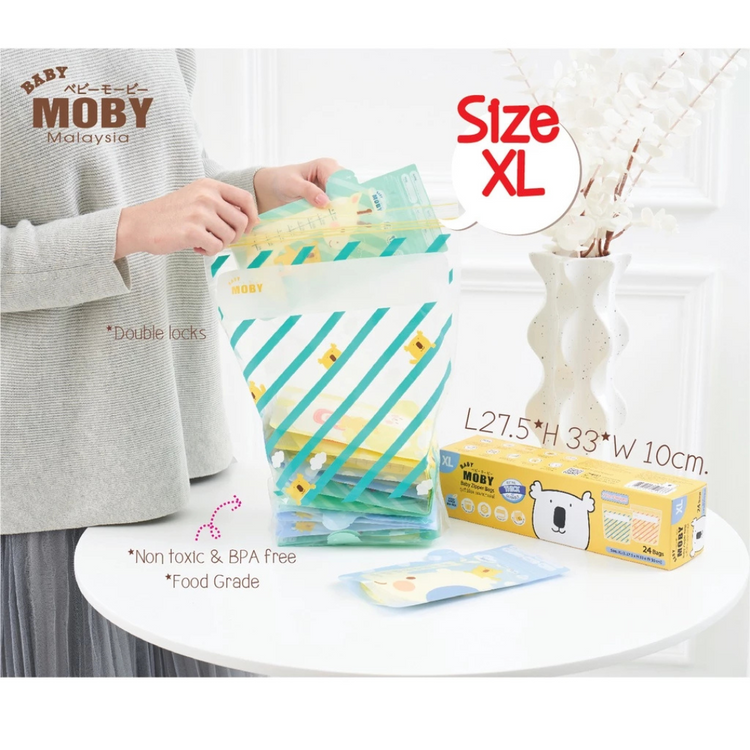 Baby Moby Zipper Bags (24Bags)