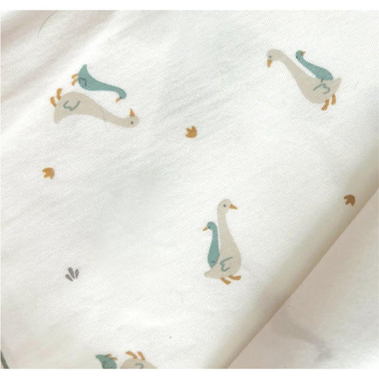 Hamako Tencel Micromodal Kids Long Set - Aqua Goose