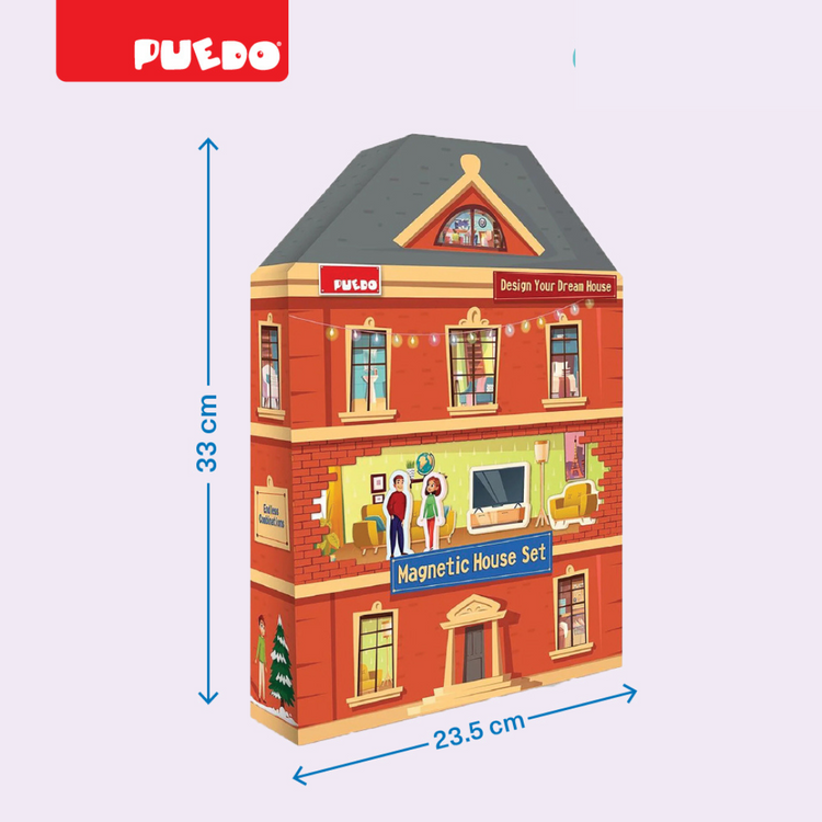 Puedo Magnetic House Set (3Y+)