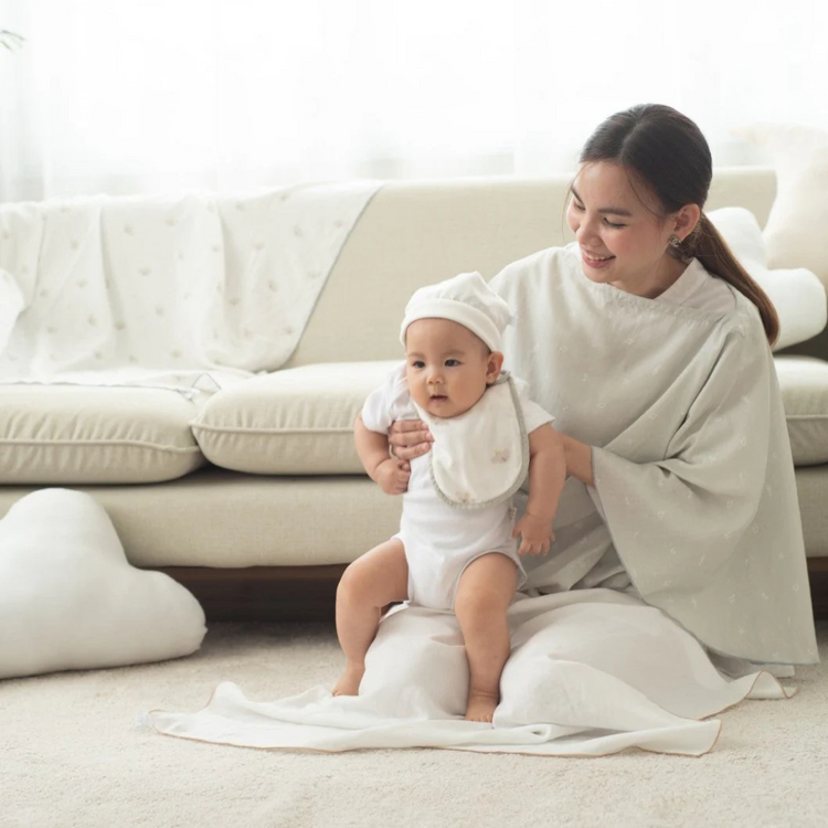 Granny Ben TENCEL Muslin Pocket Poncho