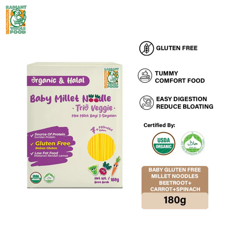 Only Organic Gluten Free Baby Millet/Rice Noodles 180g (7m+)