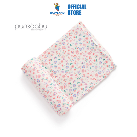 Purebaby Organic Floral Strech Wrap