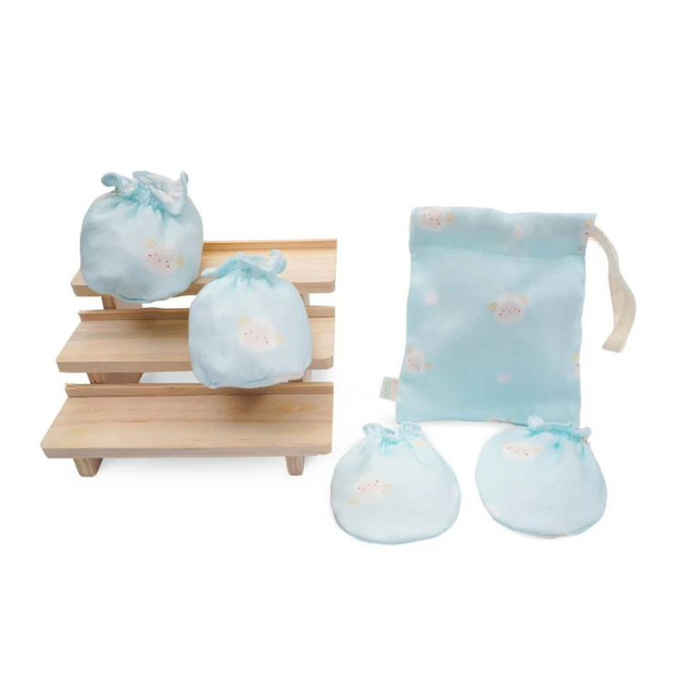 Granny Ben TENCEL Muslin Baby Mittens & Socks