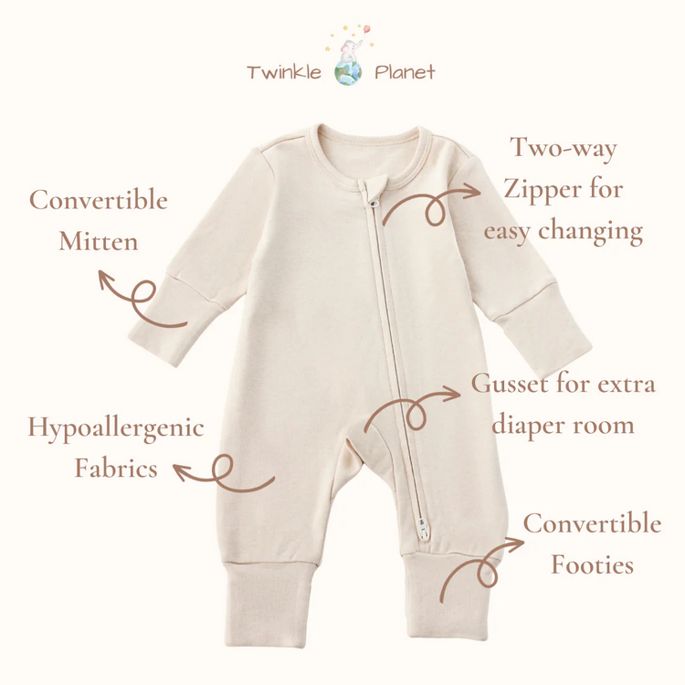 Twinkle Planet Organic Onepiece Pyjamas - Purely Natural