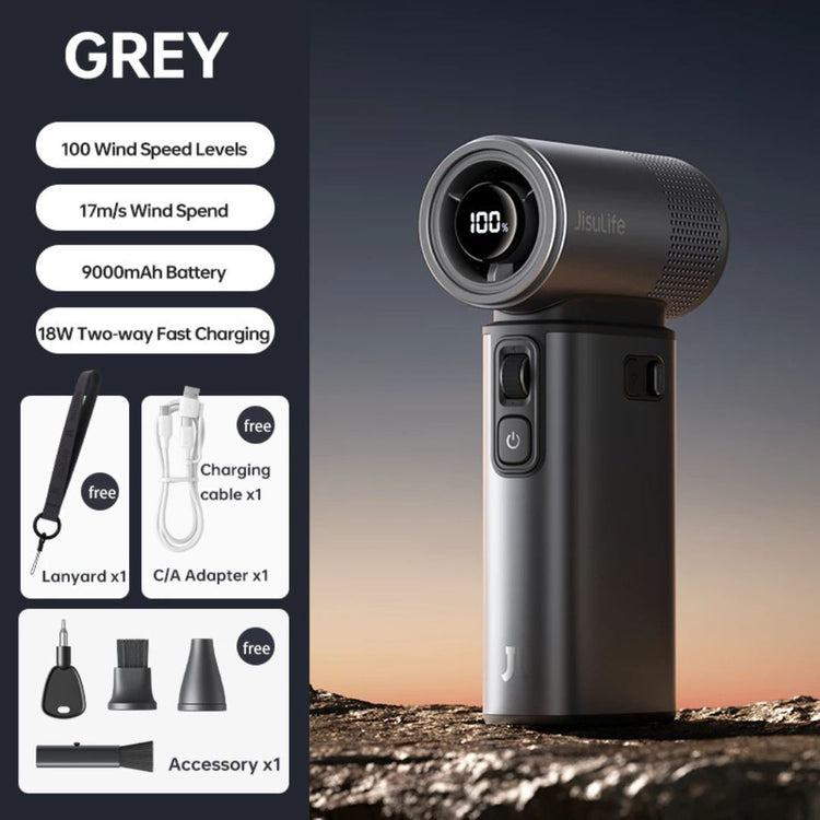 JisuLife Handheld Fan Ultra2 5-In-1 (9000mAh) 25H Cooling Time Portable Mini Fan