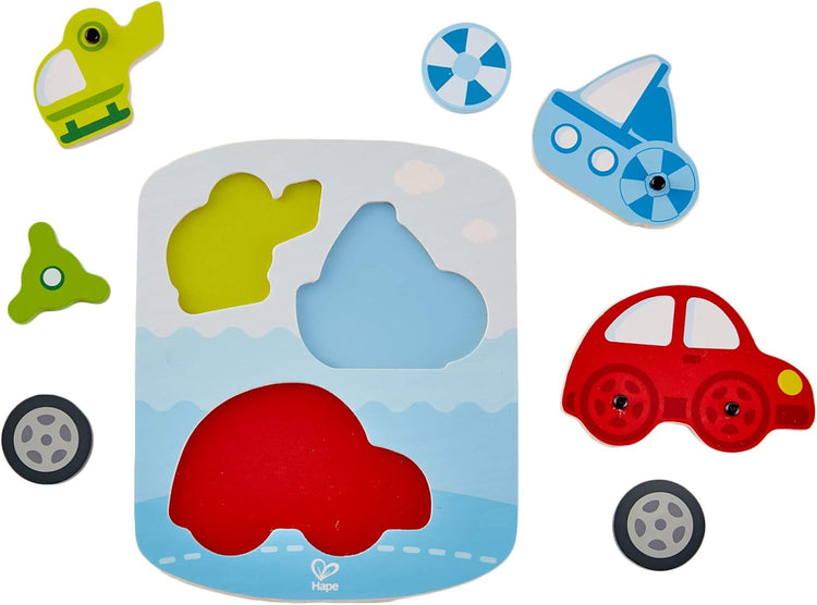 Hape 1607 Dynamic Vehicle Puzzle (18m+)