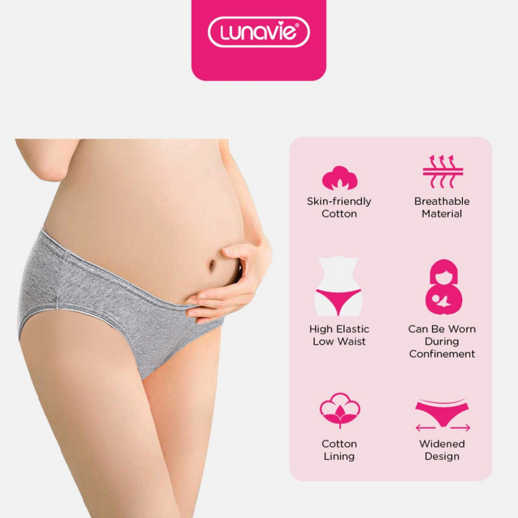 Lunavie Cotton Bikini Maternity Panty (3 pcs)