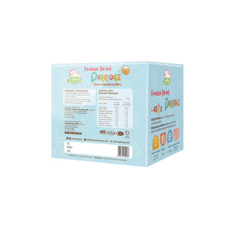 Little Fingers Freeze Dried Porridge (10g x 10Sachets) (6m+)