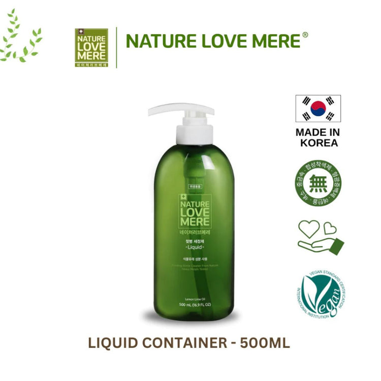 NATURE LOVE MERE Baby Feeding Bottle Cleanser (Bubble / Liquid) | Safe for wash fruits/vegetables