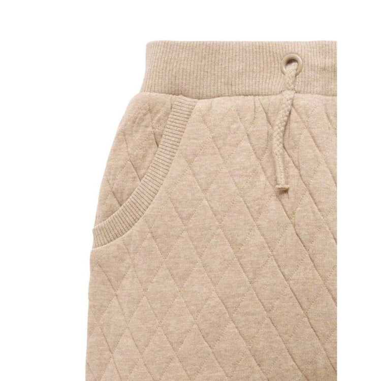 Purebaby Organic Mushroom Melange Print Quilted Track Pants