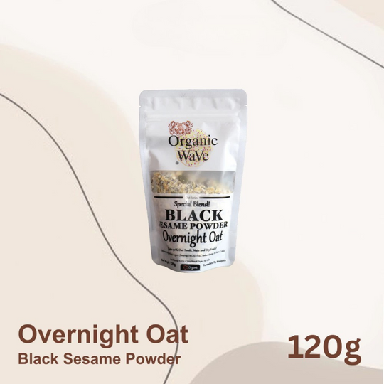 Mamami Organic Wave Overnight Oats - Black Sesame Powder 120g