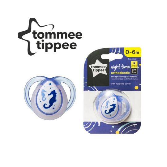 Tommee Tippee Closer to Nature Night Time Soother 1Pc (0-6m)