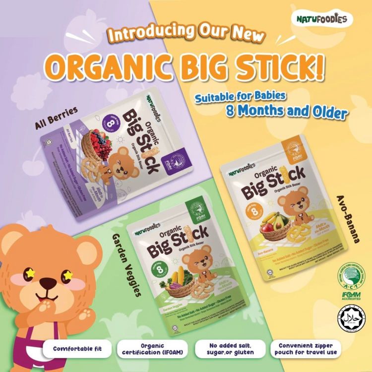 Natufoodies Organic Big Stick (20g) (8m+)