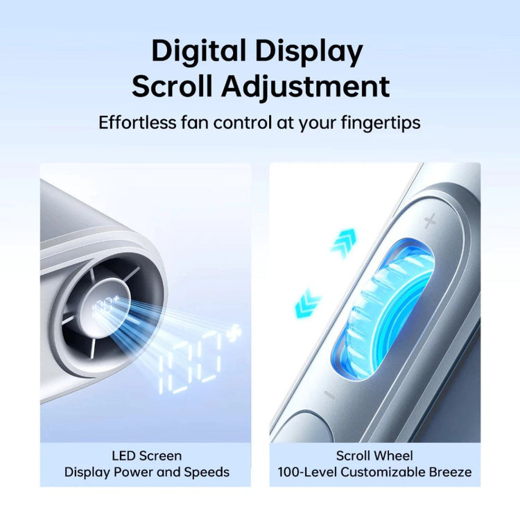 JisuLife Mini Neck Fan Life5 (4500mAh) | Battery 100 Gears Strong Wind Portable Mini Fan