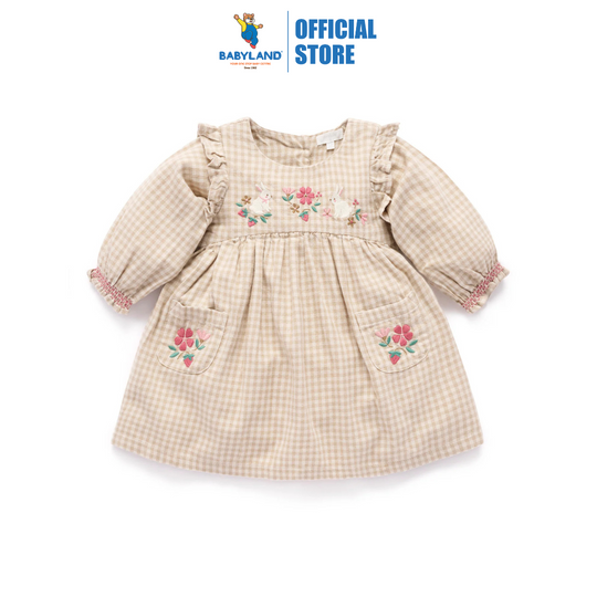 Purebaby Organic Baby Kids Gingham Bunny Dress Barn