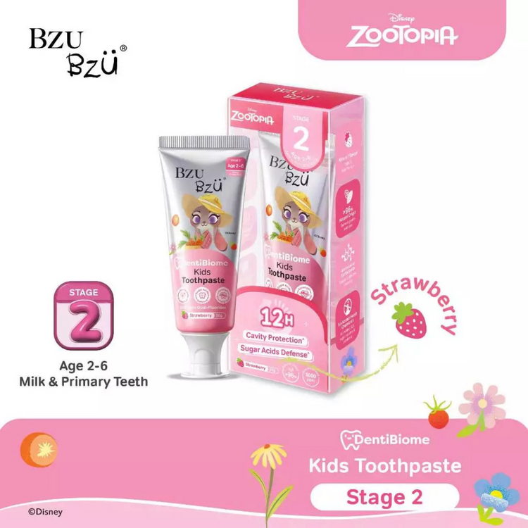 BZU BZU DentiBiome Kids Toothpaste (Strawberry) (Stage 2) - 50g
