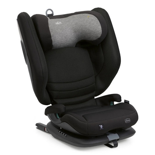Chicco Fold & Go S I-size Booster Seat - Posh Black | From 100cm to 150cm (3Y+)